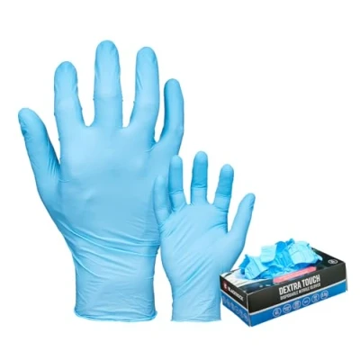 Afbeelding van Blackrock Box 100 Dextra Touch Blue Wegwerp Nitril Handschoenen Medium