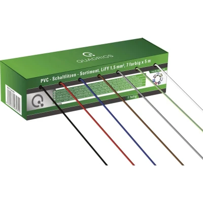 Afbeelding van Quadrios 19011CA090 Draad LiFY 1 x 1.50 mm² Blauw, Bruin, Groen, Geel, Grijs, Rood, Zwart, Wit 35 m