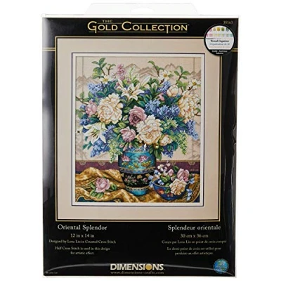 Afbeelding van Dimensions/Gold Collection Counted Cross Stitch Kit 12&quot;X14&quot; Oriental Splendor
