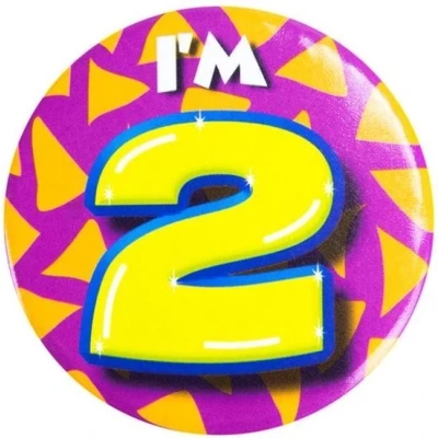 Afbeelding van I&#039;m 2 Button Jaar 5,5cm