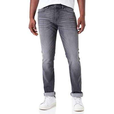 Afbeelding van TOM TAILOR Uomini Troy Slim Jeans 1032767, 10233 Stone Grey Denim, 29W / 32L