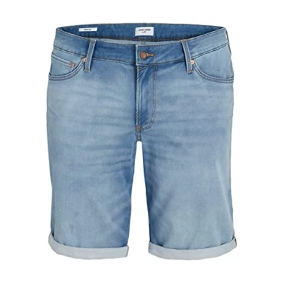 Afbeelding van Jack &amp; Jones RICK ICON GE 625 Indigo Jeansshort, Heren, Maat: 44, Blue denim