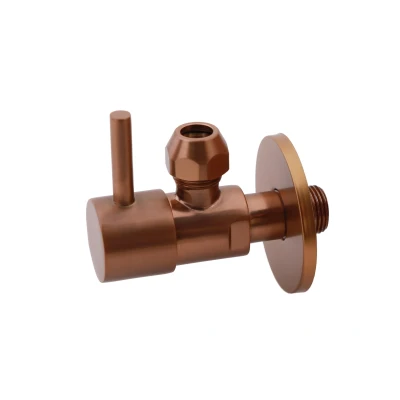 Afbeelding van Xellanz Minimal Hoekstopkraan 3/8&quot; x of knel 10 mm geborsteld brons koper