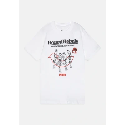 Afbeelding van Puma MID90S Graphic TEE Unisex Tshirt print voor kinderen, Maat: 164, White