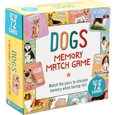 Afbeelding van Dogs Memory Match Game (Set of 72 Cards)