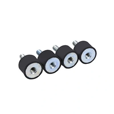Afbeelding van Anti vibratie rubberen schokdemper silentblock isolator spoel mounts cilindrische luchtcompressoren dieselmotoren benzine waterpompen voor auto boot Pack van 4 (VD20 x 15 M6 18)