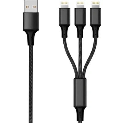 Afbeelding van 2GO 797155 Lightning kabel 1,5 m Zwart
