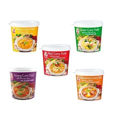 Afbeelding van Cock Merk probeerset currypasten 5 pack (5 x 400g) soorten, elk 1 doos