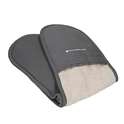 Afbeelding van MasterClass Deluxe Professional Dubbele Ovenwant Grijs