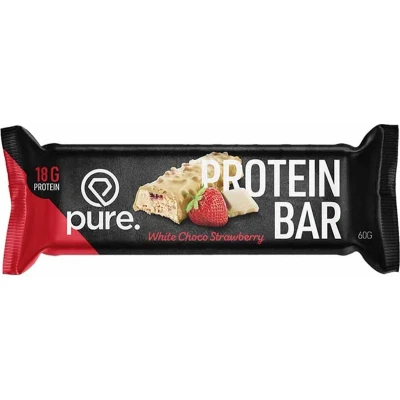 Afbeelding van Protein Bar Crunchy 1 reep White Choco &amp; Strawberry