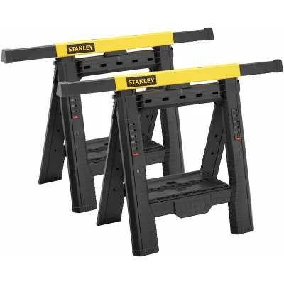Afbeelding van Stanley STST1 70559 Kunststof schragen hoogte en breedte verstelbaar draagcapaciteit 454 kg (set van 2 stuks)