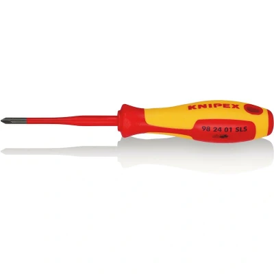 Afbeelding van Knipex Werk Plus/minus schroevendraaier VDE Grootte PH 1 Koplengte: 80 mm