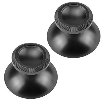 Afbeelding van Aussel Metalen aluminium thumbsticks Thumb Grip Stick voor PS4 Xbox One Game System Controller 2 in 1 (zwart)