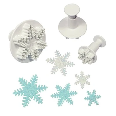 Afbeelding van PME SF708 Sneeuwvlok uitsteek, klein, middelgroot, groot formaat, kunststof, wit, 9,5 x 2 cm
