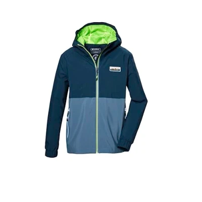 Afbeelding van killtec jongens Functioneel jack is waterdicht/regenjack met capuchon KOS 141 BYS JCKT, dunkel denim, 128, 43003 000