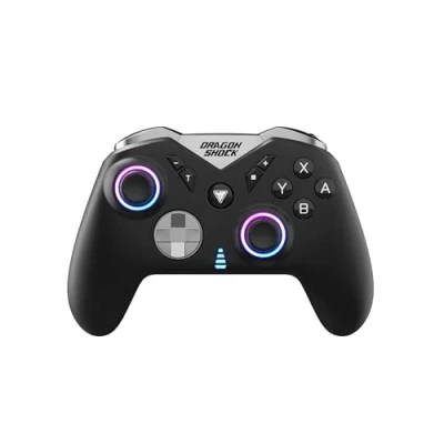 Afbeelding van DragonShock NEBULA Pro draadloze controller zwart Geschikt voor Nintendo Switch Lite OLED PS3 PC Android