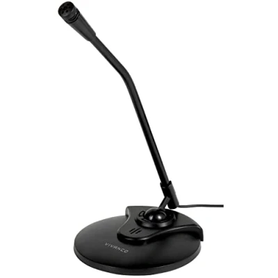 Afbeelding van Vivanco IT MIC 1 PC Microfoon Zwanenhals Zendmethode:Kabelgebonden Incl. kabel (3.5 mm jackplug) Kabelgebonden Zwart