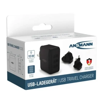 Afbeelding van Ansmann Travel Charger TC315 USB oplader 15 W Thuis Aantal uitgangen: 3 x A