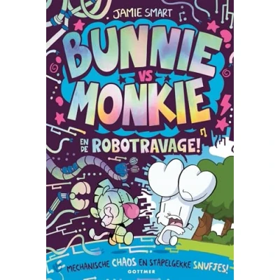 Afbeelding van Bunnie vs Monkie en de robotravage (Hardback)