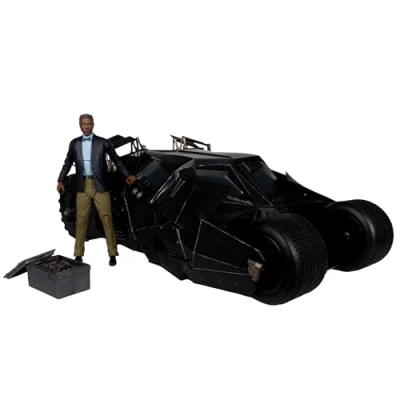 Afbeelding van DC Multiverse Vehicle Tumbler with Lucuis Fox (The Dark Knight) (Gold Label)