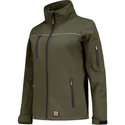 Afbeelding van Tricorp 402009 Softshell Luxe Dames Legergroen
