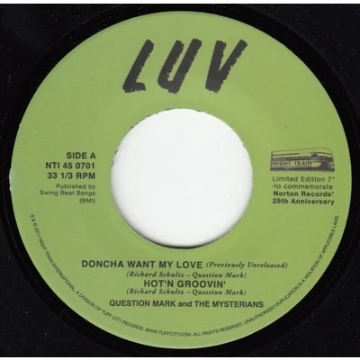 Afbeelding van Question Mark and the Mysterians Doncha Want My Love/Funky Lady (Single)