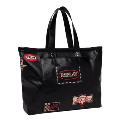 Afbeelding van REPLAY Schoudertas Shopper Black Zwart