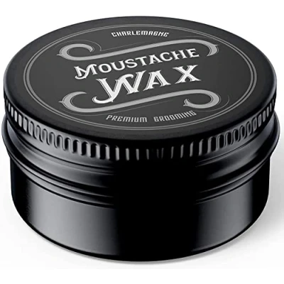 Afbeelding van Charlemagne mousthache wax snorwas bart wachs bartwichse snor natuurlijke ingrediënten en echte bijenwax styling bartwachs sterk hold