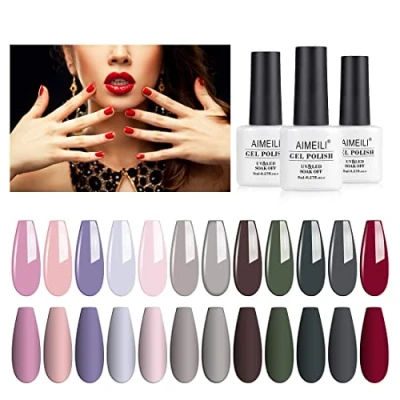 Afbeelding van AIMEILI Gel Nagellak Set Soak Off UV LED Polish Van 12 X 8 ml Gift Kit 2