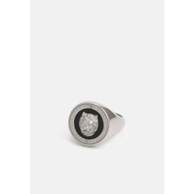 Afbeelding van Guess LION COIN Ring silvercoloured, Heren, Maat: 66, Silver coloured