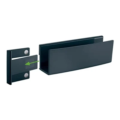 Afbeelding van Opbergvak, antraciet, inclusief magnetische clip voor bevestiging aan