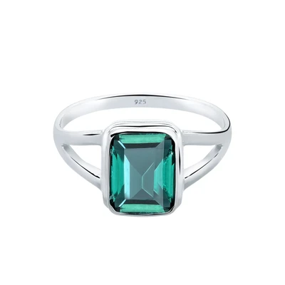 Afbeelding van Elli Statement Classic Ring, Dames, Maat: 54, Grün