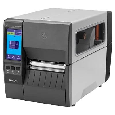 Afbeelding van Zebra ZT231 printer met afscheurrand, 203 dpi, thermodirect, thermotransfer, 104 mm max. afdrukbreedte, Bluetooth, LAN, serieel (RS 232), USB, USB host (ZT23142 T0E00FZ)