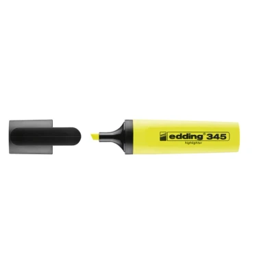 Afbeelding van Edding markeerstift 345 geel, doos van 10 stuks