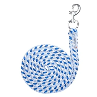 Afbeelding van Waldhausen Halstertouw Plus met Musketonhaak Pastel Blue/Saphire Blue/Beigeverkocht door Agradi