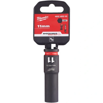 Afbeelding van Milwaukee Accessoires SHOCKWAVE Slagdop 3/8&quot; diep 11mm 1 stuk 4932480285