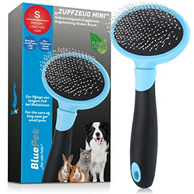 Afbeelding van Bluepet® ZupfZeug Mini zachte zuigborstel met beschermnoppen voor gevoelige kleine dieren I optimaal honden, puppy&#039;s, katten en konijnen