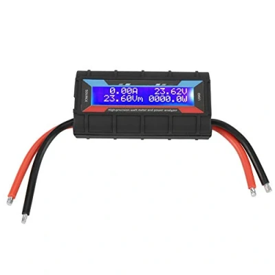 Afbeelding van Digitale Multimeter, 4.8V 60V 130A Hoge Precisie Watt Meter Voltage Amp Power Analyzer met LCD Backlight.