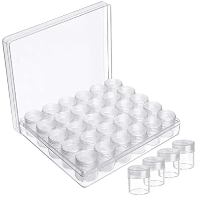 Afbeelding van Kurtzy Helder Plastic Kralen Opslag Organizer Doos 30 Kleine Verwijderbare Compartiment Containers met Deksels voor Diamond Dot Painting Kralen, Sieraden, DIY Nail Art, Glitter en Borduurwerk