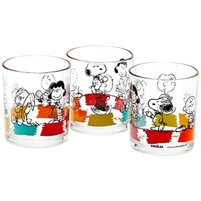 Afbeelding van Excelsa Peanuts verpakking 3 glazen 25 cl, glas, transparant, 8 x 9 cm