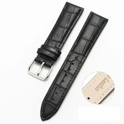 Afbeelding van Garmin Forerunner 255 Crocodile leren bandje Zwart