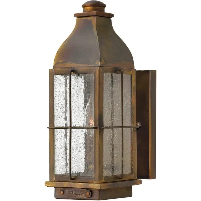 Afbeelding van Hinkley LED Wand Buitenlamp Bingham 1X E14 Max 60W IP44 Dimbaar Sienna