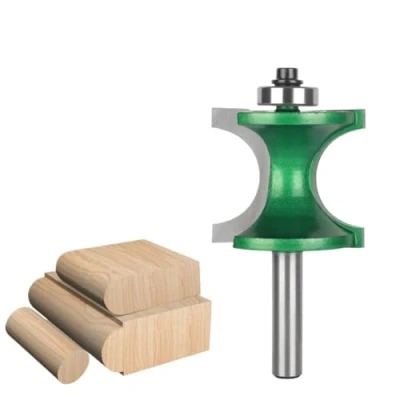 Afbeelding van 1 stuks Bullnose frees, 8 mm schacht Bull Nose Radius Bit Frees Carbide frezen Houtbewerking Halfronde