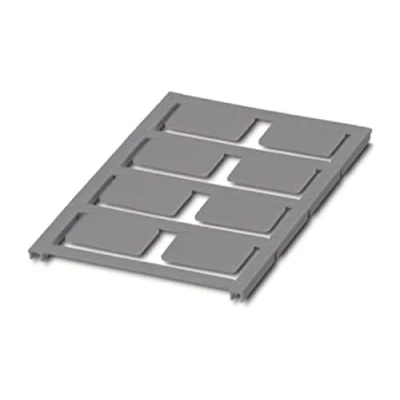 Afbeelding van Phoenix Contact 0825477 UC EMLP (27X18) SR Apparaatmarkering Montagemethode: Plakken Markeringsvlak: 27 x 18 mm Zilver Aantal markeringen: 80 10 katernen