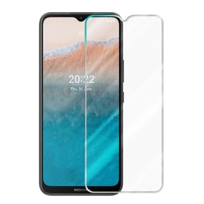 Afbeelding van Cadorabo Screenprotector geschikt voor Nokia C21 Plus Pantser film Beschermende in KRISTALHELDER Geharde (Tempered) display beschermglas 9H hardheid met 3D Touch