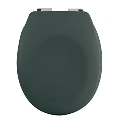 Afbeelding van Spirella NEELA WC bril Thermo Hard Groen Mat ABS verchroomde scharnieren