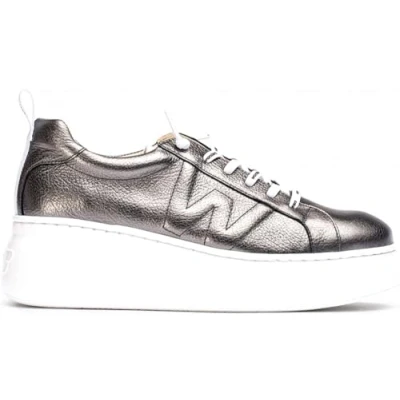 Afbeelding van Wonders Dorita dames sneaker grijs maat 41 (EU) 8 (UK)