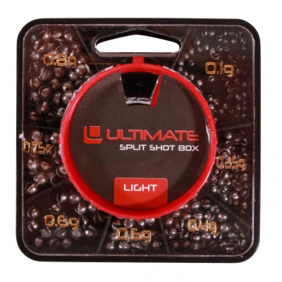 Afbeelding van Ultimate Split Shot Box Light Knijploodjes