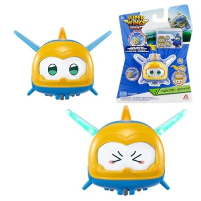 Afbeelding van Super Wings Pet Jerome, fonkelend lichteffect, speelgoed voor jongens en meisjes van 3 tot 8 jaar, meerkleurig, 5 cm