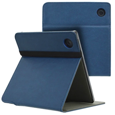 Afbeelding van Kobo Libra Colour Hoes: iMoshion Stand Flipcase Donkerblauw Kunstleder E Reader Hoezen